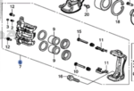 45018T0G010 - : Caliper Sub Assembly for Honda: CR-V, Crosstour Image