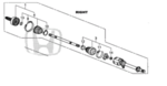 44305SZAA21 - Suspension: Axle Assembly for Honda: Pilot Image
