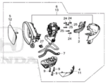 76258T20A32 - Body: Mirror Assembly for Honda Image