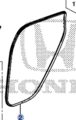 72815TLA305 - : Seal,  Rear door opening for Honda Image
