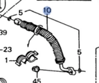 80310SM1A16 - HVAC: Suction Hose for Honda: Accord Image