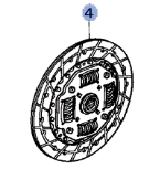 22200PLR023 - Clutch: Transmission Clutch Friction Plate for Honda: Civic Image