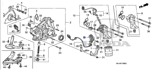 2003-2010 Honda 2003-2010 Honda - Sensor Assembly Crank (1-2) 37500-RCA ...