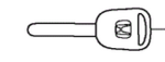 35119T2AA00 - : Key, Immobilizer (Blank)(Sub)Valet Key for Honda Image