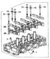 12100PZX810 - Engine: Cylinder Head for Honda: S2000 Image