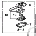 35118TA0C01 - : KEY, IMMOBILIZER &amp; TRANSMITTER(DRIVER 1) for Honda: Accord Image