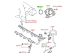 222710P020 - : Fuel Injection Throttle Body Mounting Gasket for Toyota Image
