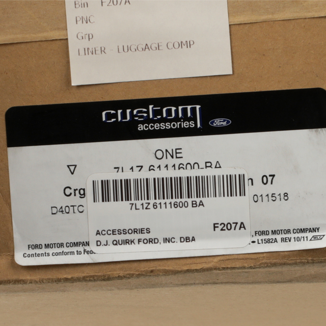 7L1Z6111600BA - Interior: OEM NEW 2007-2017 Ford Expedition Liner - Luggage Compartment 7L1Z-6111600-BA for Ford: Expedition Image