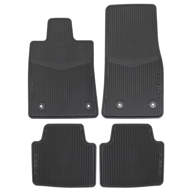 22860182 - Interior: OEM NEW 14-19 GM Cadillac CTS Premium All Weather Floor Mats Jet Black 22860182 for Cadillac: CTS Image