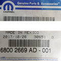 68002669AD - : OEM NEW 03-08 Mopar Dodge Ram 1500 Rear Tensioner Cable Parking Brake 68002669AD for Mopar Image