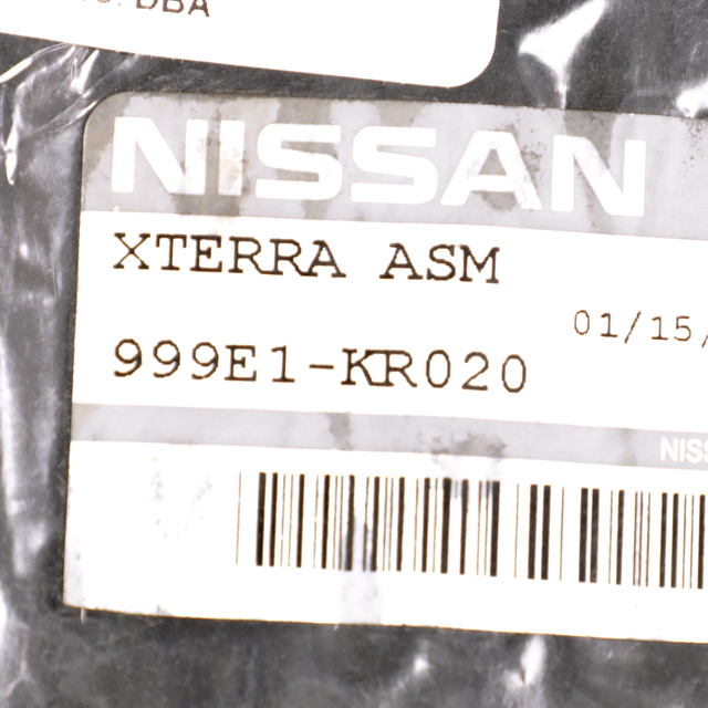 999E1KR020 - Interior: 2011-2013 Nissan Xterra Black All Weather Rubber Front &amp; Rear Floor Mats OEM NEW for Nissan: Altima, Xterra Image