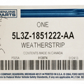 5L3Z1851222AA - : OEM NEW Ford 2004-2008 F150 Super Cab Right Side Roof Weatherstrip 5L3Z1851222AA for Ford: F-150 Image