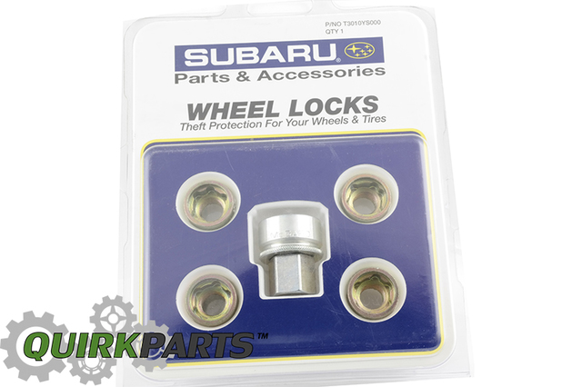 T3010YS000 - Wheels: 2006-2014 Subaru Tribeca Wheel Lock Kit CHROME Wheels OEM NEW for Subaru: Tribeca Image