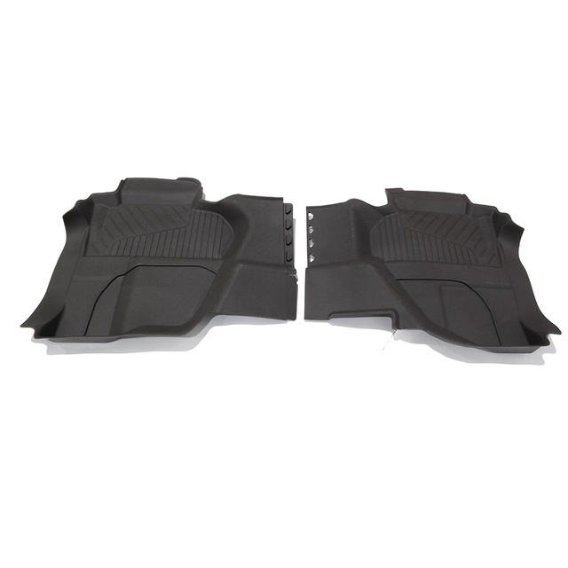 23237405 - Interior: OEM NEW 2015-2019 GM GMC Interlocking All Weather Floor Liner in Cocoa 23237405 for Chevrolet: Silverado 1500, Silverado 1500 LD, Silverado 2500 HD, Silverado 3500 HD | GMC: Sierra 1500, Sierra 1500 Limited, Sierra 2500 HD, Sierra 3500 HD Image