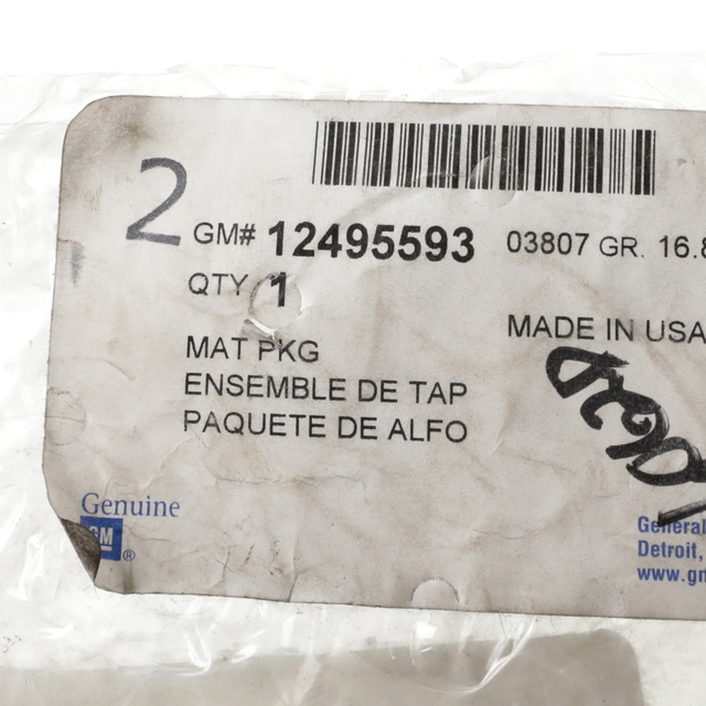 12495593 - Interior: 2000-2007 Chevy Silverado/Suburban/Tahoe Front Pewter Vinyl Floor Mats OEM NEW for Chevrolet: Silverado 1500, Silverado 1500 Classic, Suburban 1500, Suburban 2500, Tahoe Image