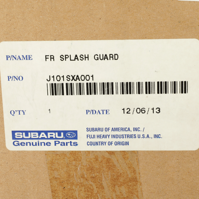 J101SXA001 - Exterior: OEM NEW 2013-2014 Subaru Tribeca Sport Utility Front Splash Guard Kit J101SXA001 for Subaru: Tribeca Image