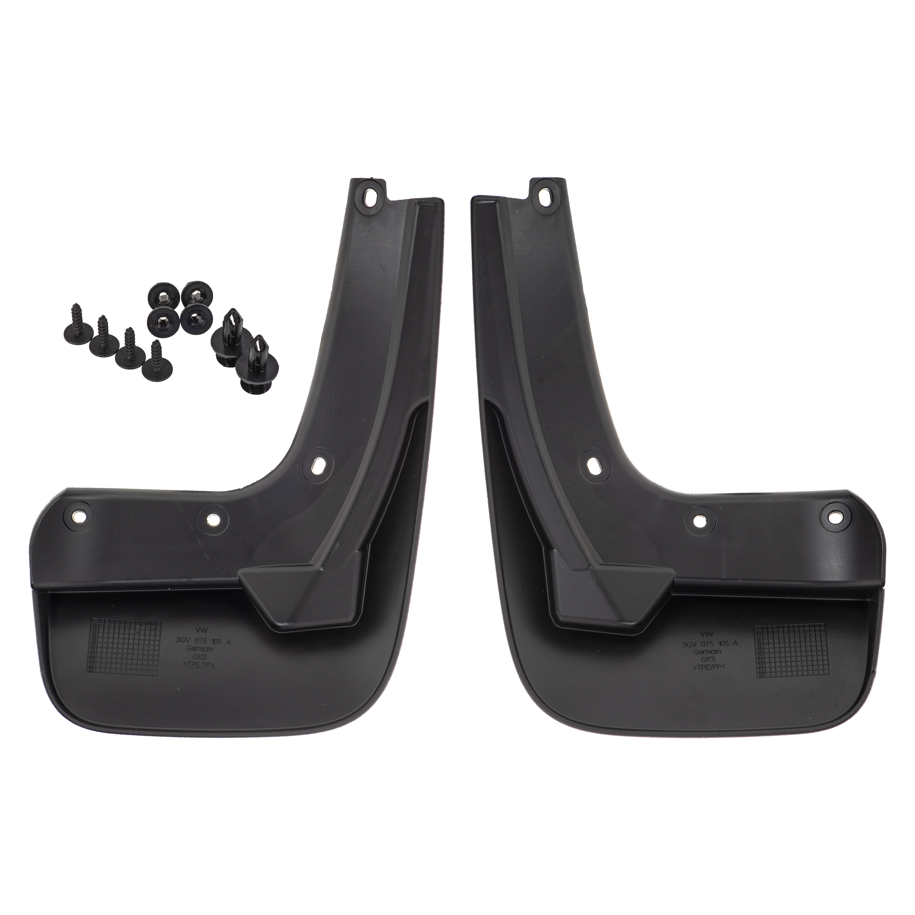 5GV075105A - : OEM NEW 15-19 VW Volkswagen GTI Mud Flap Splash Guards Black Rear 5GV-075-105-A for Volkswagen: GTI Image