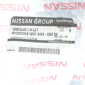 68760ZT55B - Body: Vent Grille for Nissan: Sentra Image