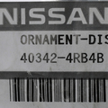 403424RB4B - Suspension: Center Cap for Nissan: Maxima Image