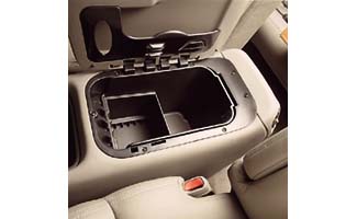 12496041 - Interior: 1999-2002 Cadillac Chevrolet GMC Light Truck and SUV Console Storage Container for Cadillac: Escalade | Chevrolet: Suburban 1500, Suburban 2500, Suburban C1500, Suburban C2500, Suburban K1500, Suburban K2500, Tahoe | GMC: Yukon, Yukon XL 1500, Yukon XL 2500 Image