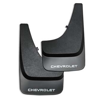 12497403 - Exterior: Splash Guards, Flat W/ Contour, Rear for Chevrolet: Aveo, Camaro, Cavalier, Corvette, Impala, Malibu, Metro, Monte Carlo, Prizm, Tracker, Venture Image