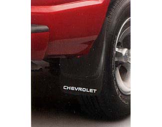 12497444 - Exterior: Splash Guards, Flat W/ Contour, Rear for Chevrolet: Express 1500, Express 2500, Express 3500, Express 4500 Image