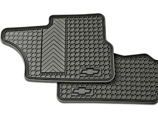 12498624 - Interior: 2000-2007 Chevy Silverado Suburban Tahoe Front Premium Vinyl Floor Mats Ebony OE for Chevrolet: Silverado 1500, Silverado 1500 Classic, Suburban 1500, Suburban 2500, Tahoe Image