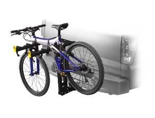 12499172 - Towing: 1997-2009 Buick Cadillac Chevy Oldsmobile Pontiac Hitch Mounted Bicycle Carrier for Buick: Rendezvous, Terraza | Cadillac: SRX | Chevrolet: Equinox, Uplander | Saturn: Vue Image