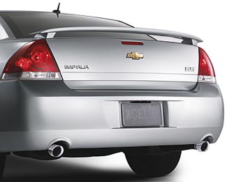 12499395 - Exterior: 2006-2012 Chevrolet Impala Rear Wing Type Spoiler Primed Finish GENUINE OEM for Chevrolet: Impala Image