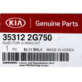 353122G750 - : OEM NEW 2017-19 Kia Optima Sorento Sportage Fuel Injector O-Ring Kit 35312-2G750 for Kia: Optima, Sorento, Soul, Sportage, Stinger Image