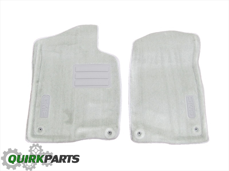 17800404 - Interior: 2007-2014 GMC Yukon Front Molded Carpet Premium Carpet Floor Mats Titantium OEM for GMC: Yukon, Yukon XL 1500, Yukon XL 2500 Image