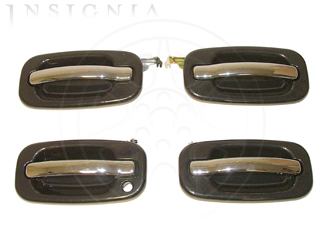 17801140 - Exterior: 2004-06 Chevy Tahoe Door Handles Chrome Dark Gray bezel for Chevrolet: Suburban 1500, Suburban 2500, Tahoe | GMC: Yukon, Yukon XL 1500, Yukon XL 2500 Image