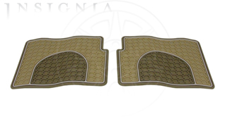 17801155 - Interior: 2006-2011 Chevrolet HHR Rear Premium All Weather Floor Mats Cashmere with Logo for Chevrolet: HHR Image