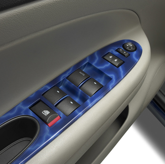 17801913 - Interior: 2007-2010 Chevy Cobalt Front and Rear Side Door Window Bezel Blue Lightning OEM for Chevrolet: Cobalt Image