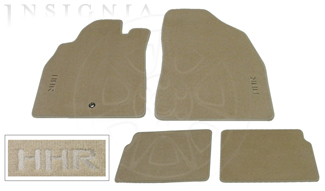 19156104 - Interior: 2006-2011 Chevrolet HHR Front and Rear Premium Carpet Floor Mats Cashmere w Logo for Chevrolet: HHR Image