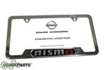 999MBAV000 - Nismo: License Plate Frame (NISMO) (Chrome) for Nissan: 370Z, Altima, Armada, Frontier, Maxima, Pathfinder, TITAN, Xterra Image