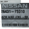 264317S010 - Body: Map Lamp Lens for Nissan: Armada, Pathfinder Armada, TITAN Image