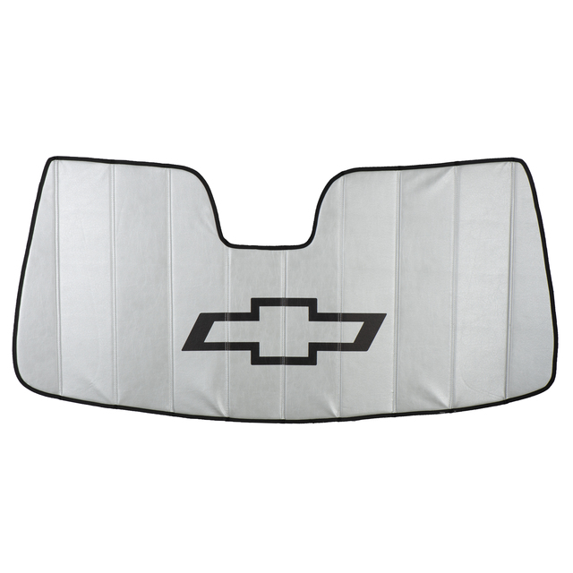 22987432 - Interior: 2014-2015 Chevy Suburban/Tahoe/Silverado Windshield Sunshade OEM NEW 22987432 for Chevrolet: Silverado 1500, Silverado 1500 LD, Silverado 2500 HD, Silverado 3500 HD, Suburban, Suburban 3500 HD, Tahoe Image