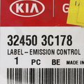 324503C178 - Body: Emission Label for Kia Image