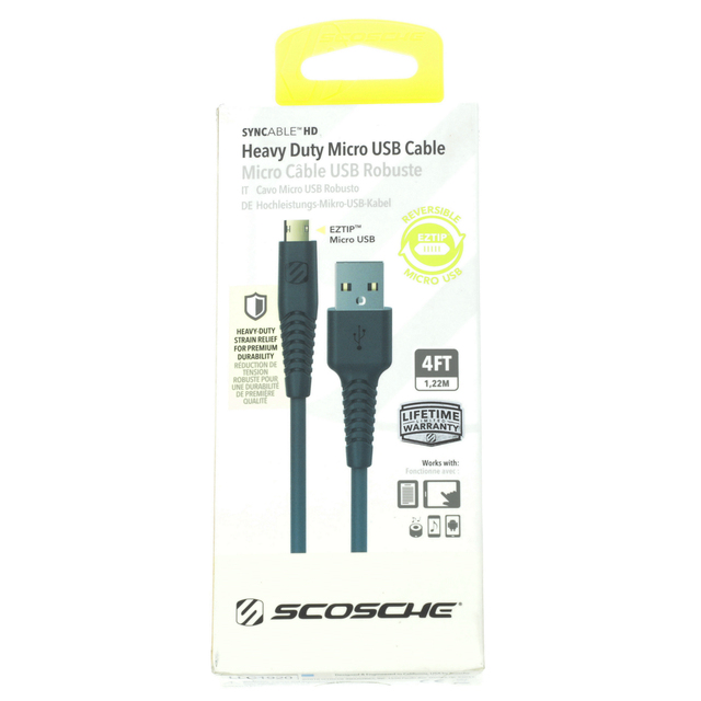 F53AM1200 - Audio/Video: Heavy Duty Ez Tip USB Cable - Scosche for Genesis: G70, G80, G90, GV60, GV70, GV80, GV80 Coupe | Hyundai: Accent, Elantra, Elantra N, Ioniq, Ioniq 5, Ioniq 5 N, Ioniq 6, Kona, Kona Electric, Nexo, Palisade, Santa Cruz, Santa Fe, Santa Fe Sport, Santa Fe XL, Sonata, Tucson, Veloster, Veloster N, Venue, Veracruz Image