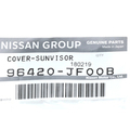 96420JF00B - : OEM NEW 12-20 Nissan GT-R Nismo 3.8L Black Sunvisor Shade Cap Cover 96420-JF00B for Nissan: GT-R Image