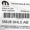 5MJ89HL5AB - Interior Trim: Fold Flat Shield for Chrysler: Town &amp; Country | Dodge: Grand Caravan | Ram: C/V Image