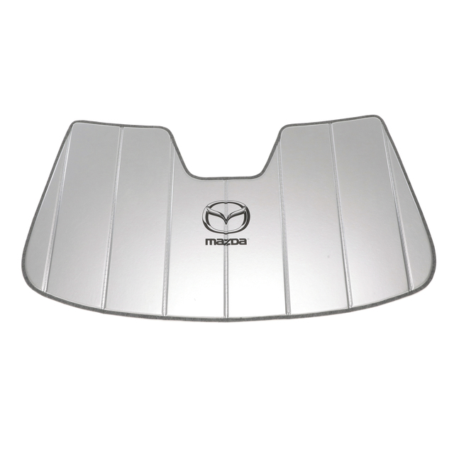 8MH30 - Interior: 2014-2021 Mazda 6 Silver Front Windshield Sunscreen with Mazda Logo for Mazda: 6 Image