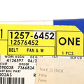 12576452 - Cooling System: Serpentine Belt for Chevrolet: Astro, Express 1500, Express 2500, Silverado 1500 | GMC: Safari, Savana 1500, Savana 2500, Sierra 1500 | Oldsmobile: Alero, Cutlass | Pontiac: Grand Am Image