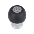 C1010VC100 - Interior: Sti Shift Knob 6spd M/T - Leather &amp; Aluminum for Subaru: Crosstrek, Forester, Impreza, Legacy, Outback, WRX Image