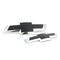 23213446 - : OEM NEW 2016-2017 GM Chevrolet Traverse Front Rear Bowtie Emblems Black 23213446 for Chevrolet: Traverse Image
