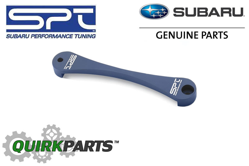SOA3881210 - Exterior: Subaru Performance Tuning SPT) Battery Hold-Down BLUE OEM NEW for Subaru: BRZ, Forester, Impreza, Legacy, Outback, Tribeca, WRX Image