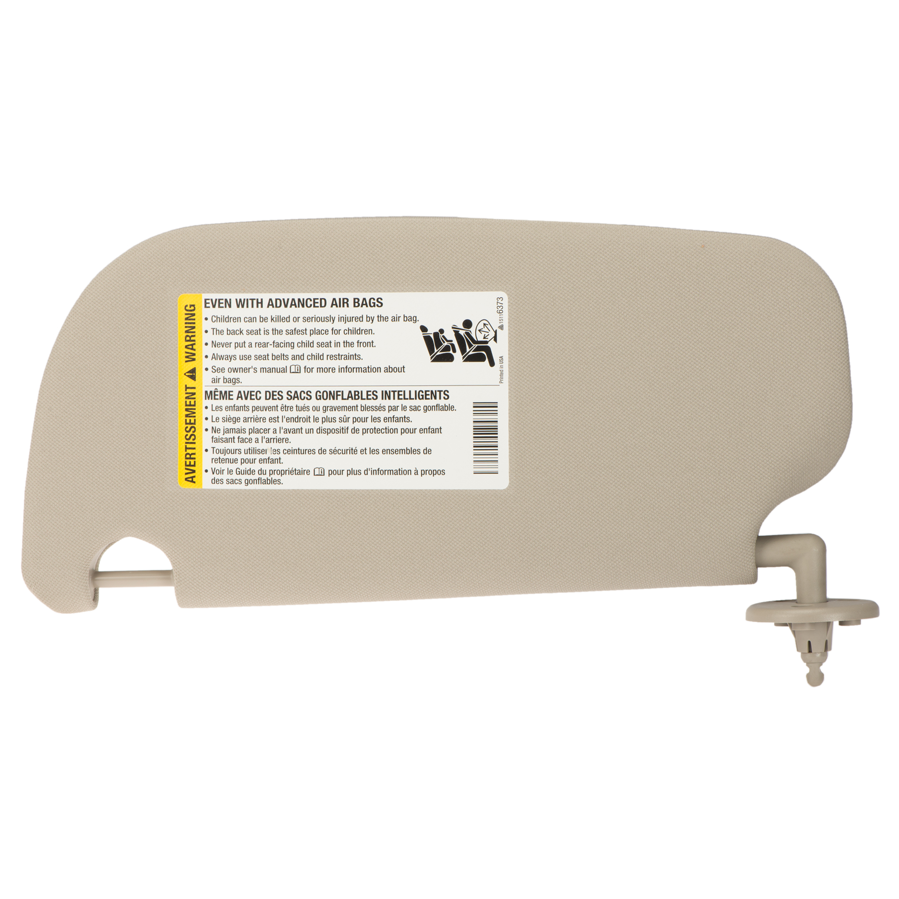 15294770 - Body: Sun-visor for Chevrolet: Cobalt, HHR | Pontiac: G5 Image