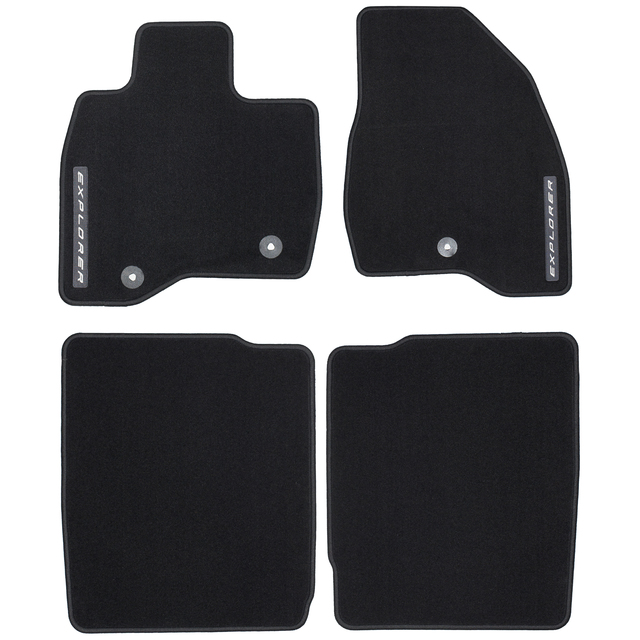 HB5Z7813300AA - Interior: OEM NEW 2016-2018 Ford Explorer Front Floor Mats Carpet HB5Z-7813300-AA for Ford Image