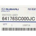 64176SC000JC - Body: Seat Switch for Subaru: Forester, Legacy, Outback Image